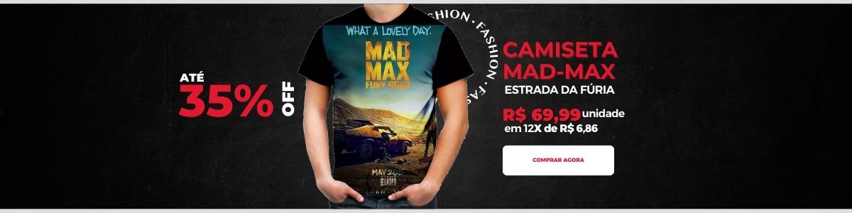 Camiseta Mad-Max Mercado Livre